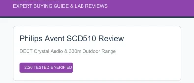 Philips Avent SCD510 DECT Review: Audio Clarity & Range Highlights