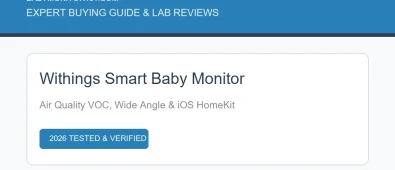 Withings Baby Monitor Review: VOC Air Quality & Lab Tests (2026) Withings Baby Monitor Review: VOC Air Quality & Lab Tests (2026)