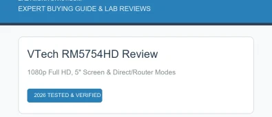 VTech RM5754HD Review: 1080p Smart WiFi & 5″ Console Tests (2026)
