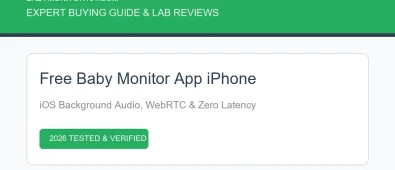 Best Free Baby Monitor App iPhone Users Can Rely On (2026) Best Free Baby Monitor App iPhone Users Can Rely On (2026)