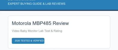 Motorola MBP485 Video Baby Monitor Review: Full Lab Test & Specifications (2026) Motorola MBP485 Video Baby Monitor Review: Full Lab Test & Specifications (2026)