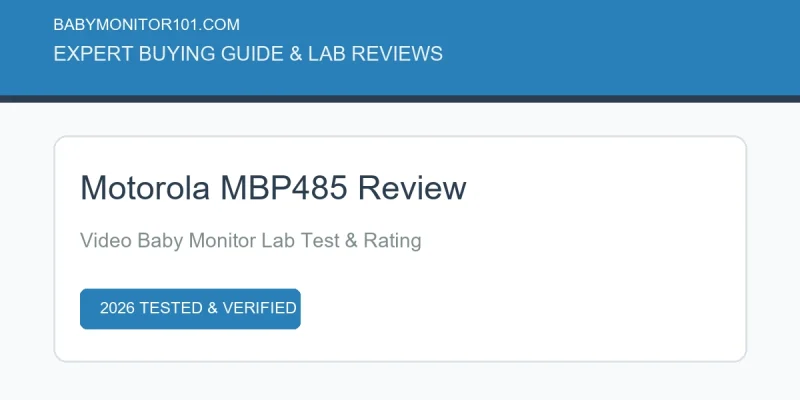 Motorola MBP485 Video Baby Monitor Review: Full Lab Test & Specifications (2026) Motorola MBP485 Video Baby Monitor Review: Full Lab Test & Specifications (2026) (AI Generated Image)