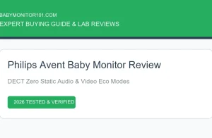 Philips Avent Baby Monitor Review: DECT Audio & Video Tests (2026) Philips Avent Baby Monitor Review: DECT Audio & Video Tests (2026) (AI Generated Image)