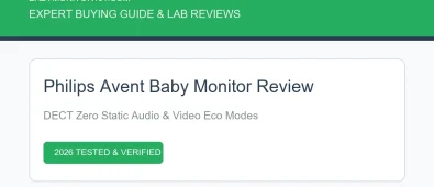 Philips Avent Baby Monitor Review: DECT Audio & Video Tests (2026) Philips Avent Baby Monitor Review: DECT Audio & Video Tests (2026) (AI Generated Image)