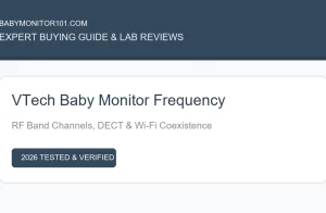 VTech Baby Monitor Frequency Guide: RF Bands, Channels & Interference (2026) VTech Baby Monitor Frequency Guide: RF Bands, Channels & Interference (2026) (AI Generated Image)