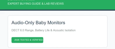 Audio-Only Baby Monitors: DECT 6.0 Range, Battery & Privacy (2026) Audio-Only Baby Monitors: DECT 6.0 Range, Battery & Privacy (2026) (AI Generated Image)