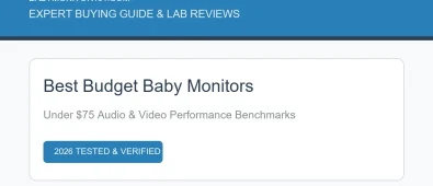 Best Budget Baby Monitors (2026): Lab Tested Audio & Video Picks Best Budget Baby Monitors (2026): Lab Tested Audio & Video Picks