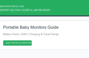Portable Baby Monitors for Travel (2026): Battery, USB-C & Range
